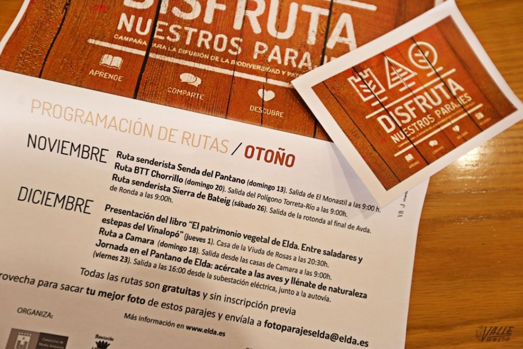 La visita al Pantano de Elda, esta vez con agua, concluye la campaña "Disfruta Nuestros Parajes" La visita al Pantano de Elda, esta vez con agua, concluye la campaña "Disfruta Nuestros Parajes"