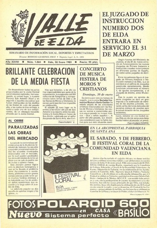 N&uacute;mero 1.365<span>28 de enero de 1983</span>