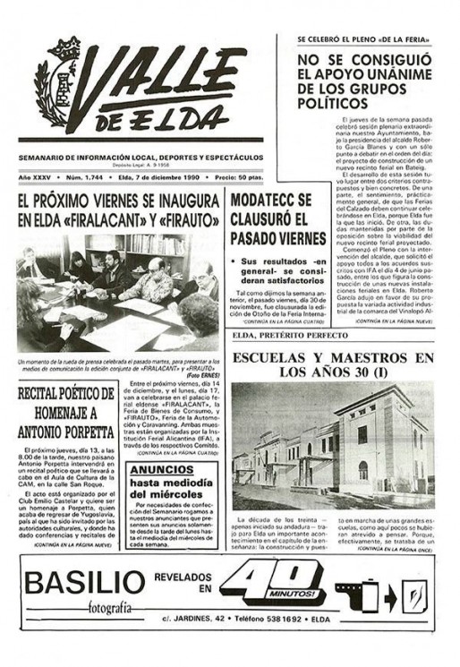 N&uacute;mero 1.744<span>7 de diciembre de 1990</span>