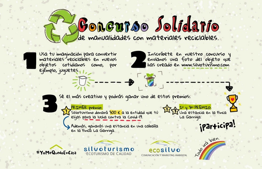 Silvoturismo pone en marcha el "Concurso Solidario de Manualidades con Materiales Reciclables" para escolares Silvoturismo pone en marcha el "Concurso Solidario de Manualidades con Materiales Reciclables" para escolares
