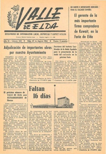 N&uacute;mero 0522 - 27 de agosto de 1966