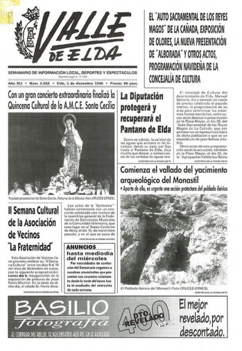 N&uacute;mero 2.032 - 5 de diciembre de 1996