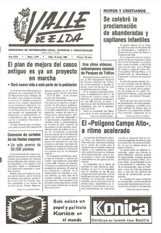 N&uacute;mero 1.477<span>10 de mayo de 1985</span>