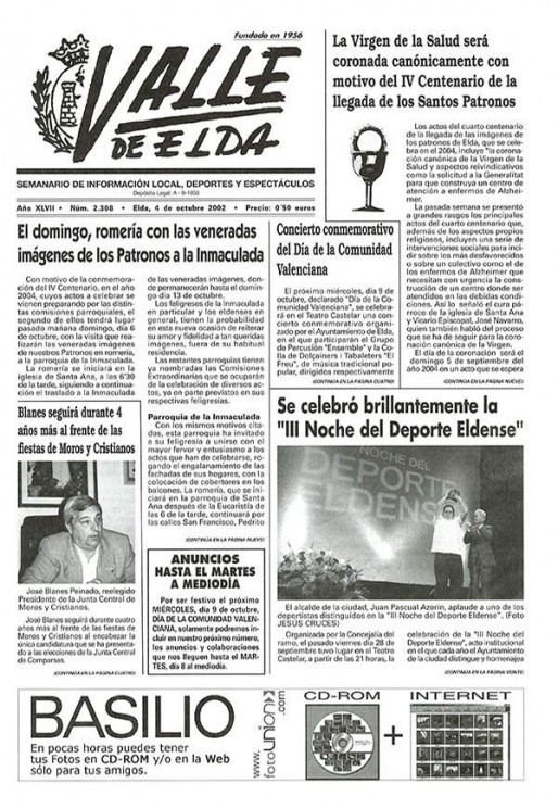 N&uacute;mero 2.308<span>4 de octubre de 2002</span>