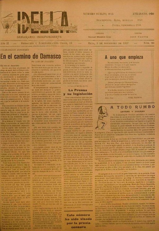 Idella n&ordm; 090<span>A&ntilde;o 1927</span>