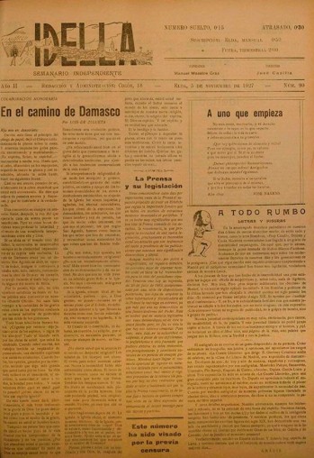 Idella n&ordm; 090 - A&ntilde;o 1927