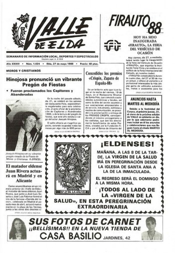 N&uacute;mero 1.624 - 27 de mayo de 1988