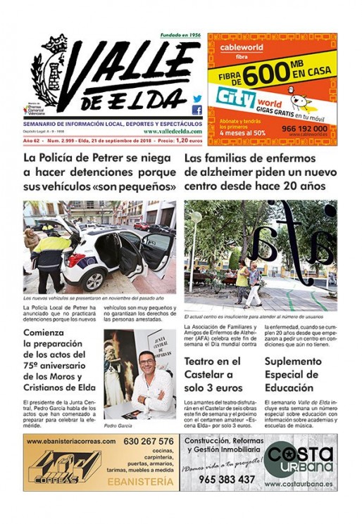 N&uacute;mero 2.999<span>21 de septiembre de 2018</span>