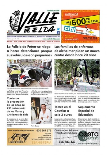 N&uacute;mero 2.999 - 21 de septiembre de 2018