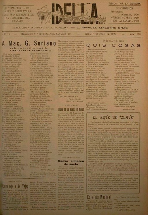 Idella n&ordm; 168<span>A&ntilde;o 1929</span>
