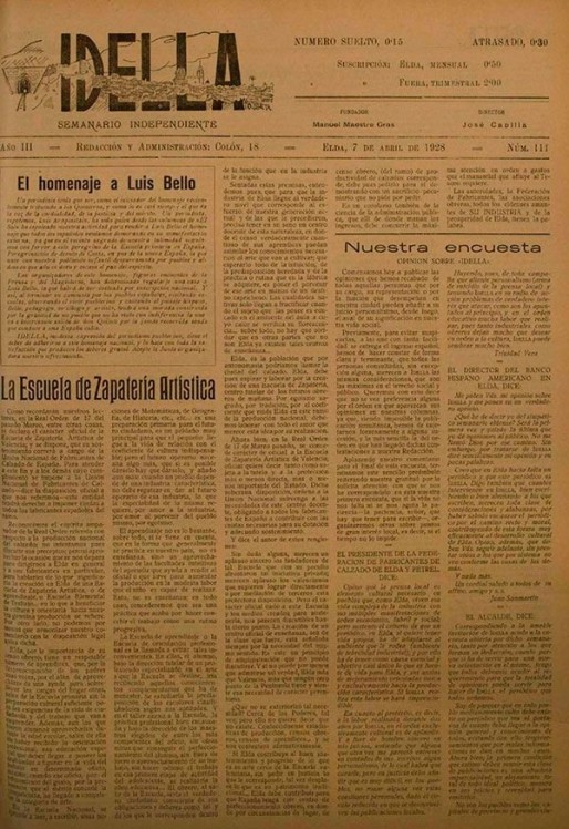 Idella n&ordm; 111<span>A&ntilde;o 1928</span>