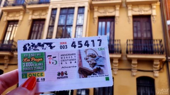 Un cup&oacute;n de la ONCE para celebrar el 75&ordm; aniversario de los Moros y Cristianos
