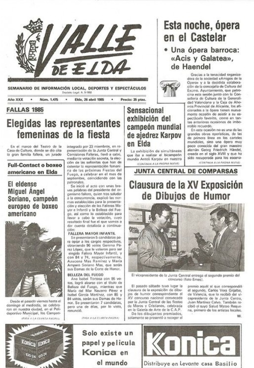 N&uacute;mero 1.475<span>26 de abril de 1985</span>