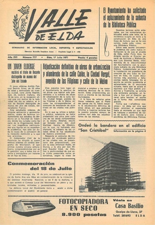 N&uacute;mero 0777<span>17 de julio de 1971</span>