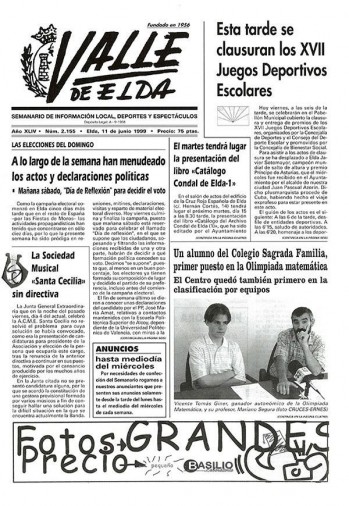 N&uacute;mero 2.155 - 11 de junio de 1999