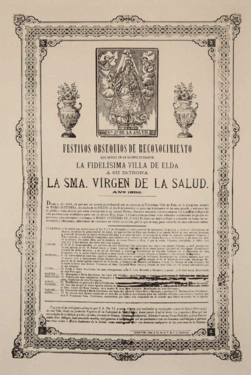 Programa Fiestas Mayores 1866