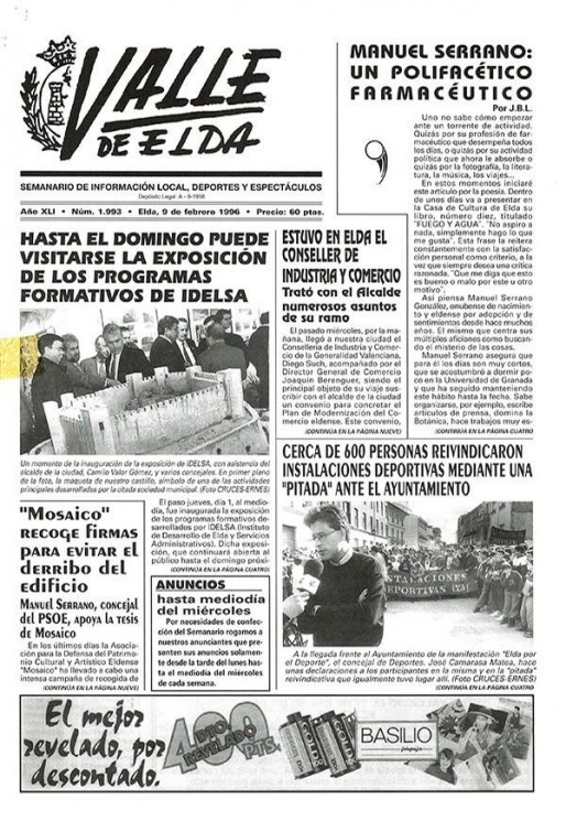 N&uacute;mero 1.993<span>9 de febrero de 1996</span>