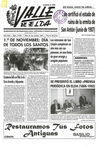 N&uacute;mero 2.075 - 31 de octubre de 1997