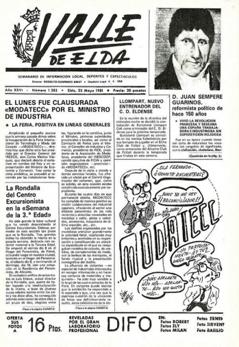 N&uacute;mero 1.283 - 23 de mayo de 1981