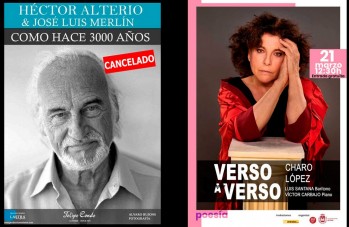 Charo L&oacute;pez, con &ldquo;Verso a Verso&rdquo;, sustituye este domingo a H&eacute;ctor Alterio en la reapertura del Teatro Castelar 