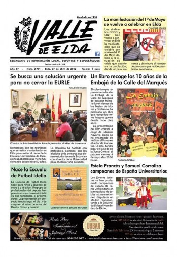 N&uacute;mero 2.731 - 27 de abril de 2012