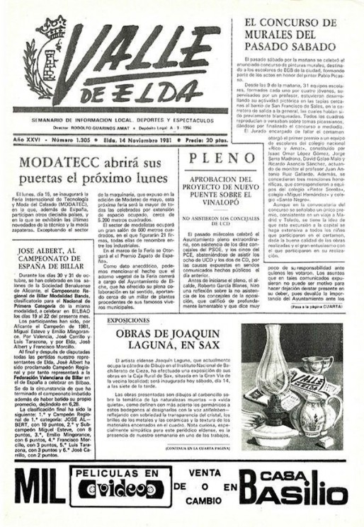 N&uacute;mero 1.305<span>14 de noviembre de 1981</span>