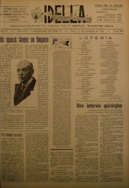 Idella n&ordm; 183<span>A&ntilde;o 1929</span>
