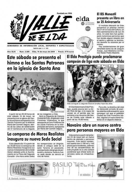 N&uacute;mero 2.385<span>14 de mayo de 2004</span>