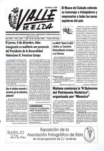 N&uacute;mero 2.361 - 28  de noviembre de 2003