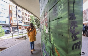 Estropean con espray el mural de Castelar