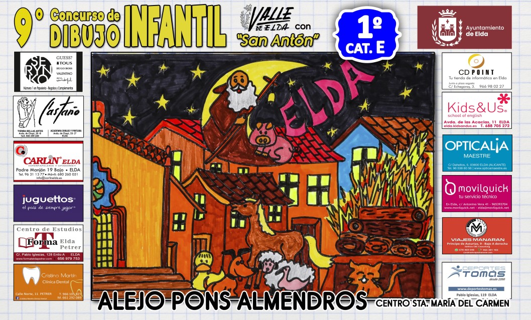 Dibujos ganadores del 9º Concurso de San Antón Dibujos ganadores del 9º Concurso de San Antón