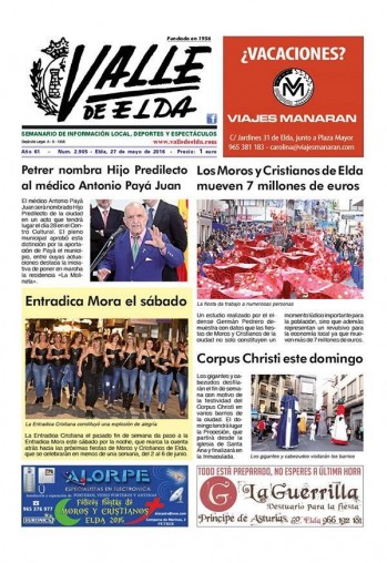 N&uacute;mero 2.905 - 27 de mayo de 2016