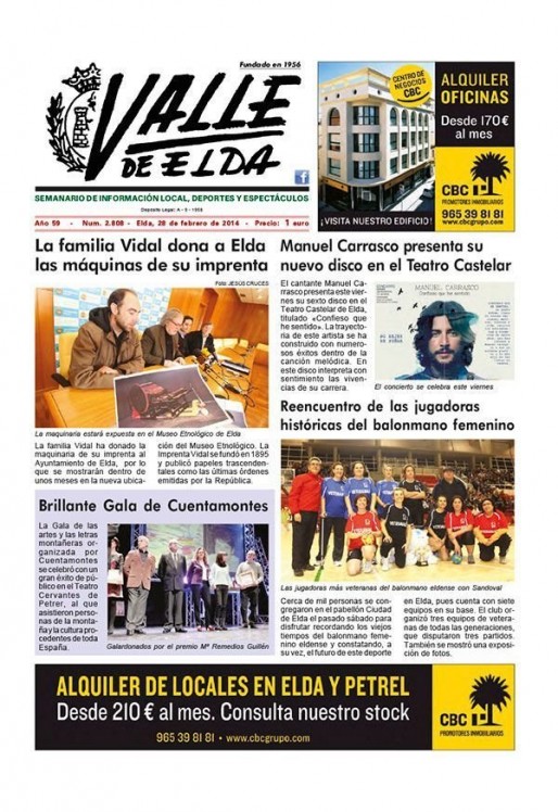 N&uacute;mero 2.808 <span>28 de febrero de 2014</span>
