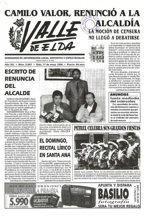 N&uacute;mero 2.007<span>17 de mayo de 1996</span>