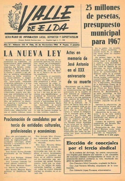N&uacute;mero 0535<span>26 de noviembre de 1966</span>