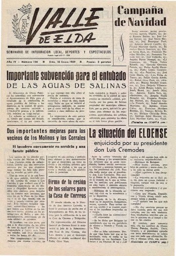 N&uacute;mero 0124 - 10 de enero de 1959