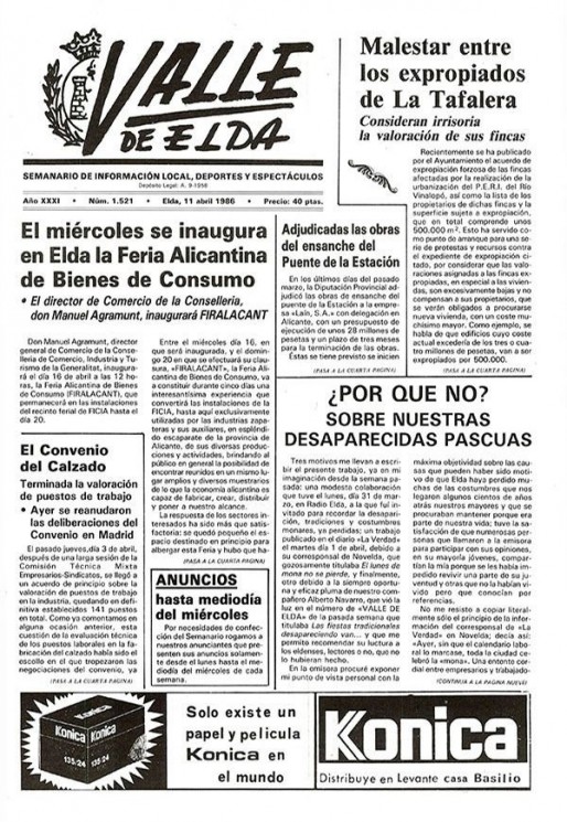 N&uacute;mero 1.521<span>11 de abril de 1986</span>