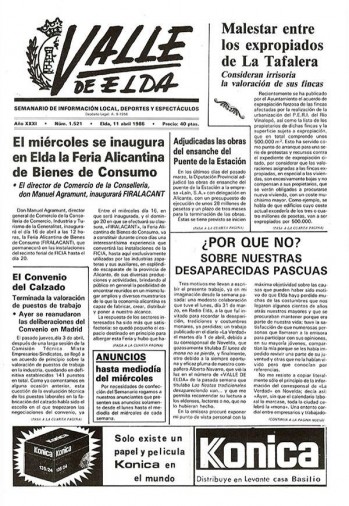 N&uacute;mero 1.521 - 11 de abril de 1986