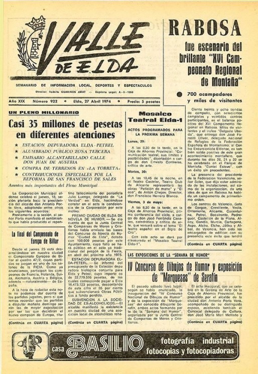 N&uacute;mero 0922<span>27 de abril de 1974</span>