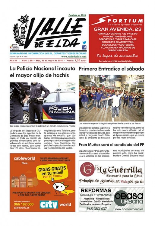 N&uacute;mero 2.991<span>25 de mayo de 2018</span>