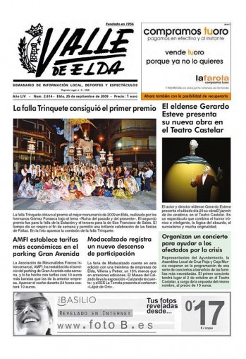N&uacute;mero 2.614 - 25 de septiembre de 2009