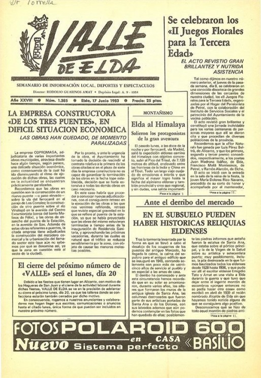N&uacute;mero 1.385<span>17 de junio de 1983</span>