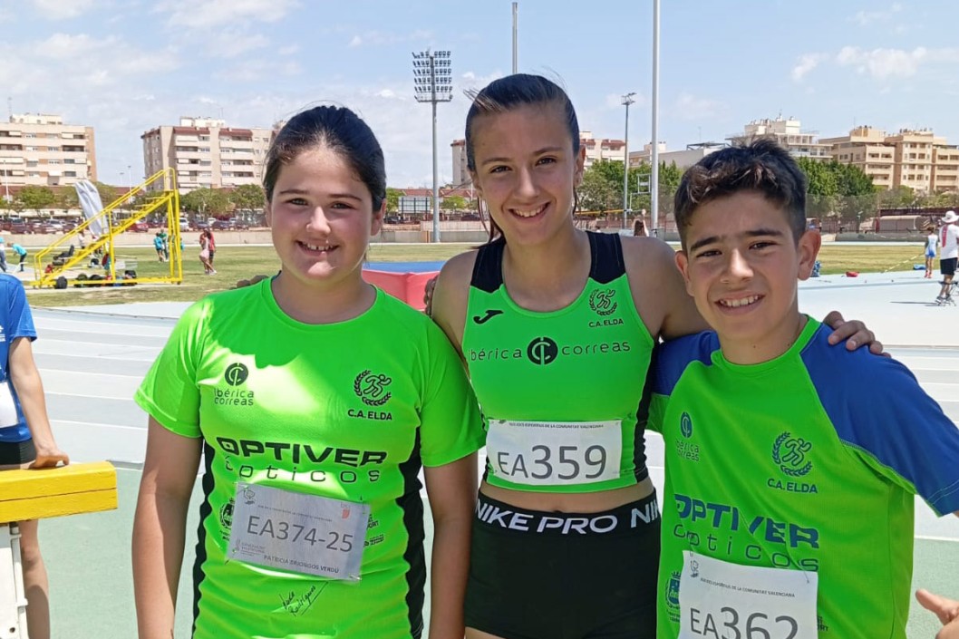 Cinco metales para los infantiles del Atletismo Elda Cinco metales para los infantiles del Atletismo Elda