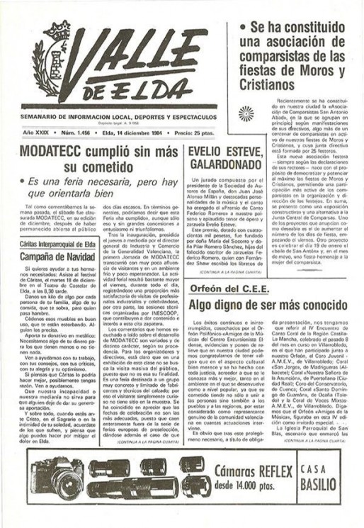 N&uacute;mero 1.456<span>14 de diciembre de 1984</span>