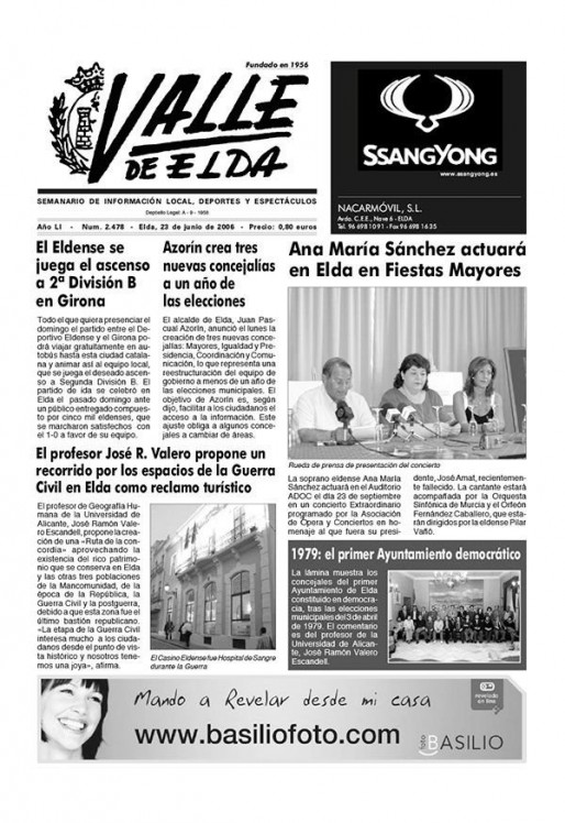 N&uacute;mero 2.478<span>23 de junio de 2006</span>