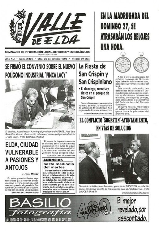 N&uacute;mero 2.026<span>25 de octubre de 1996</span>