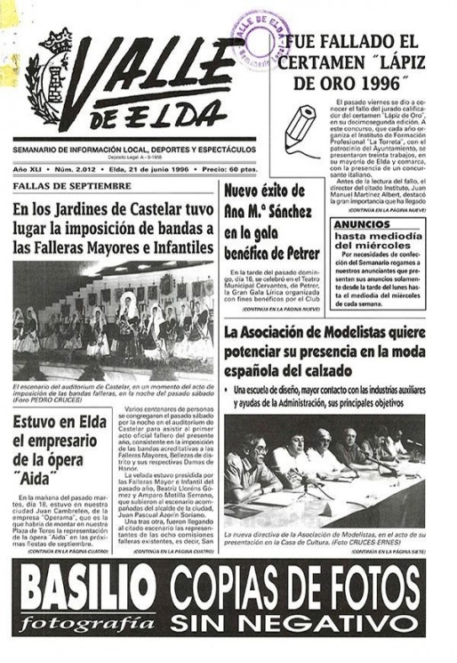 N&uacute;mero 2.012<span>21 de junio de 1996</span>