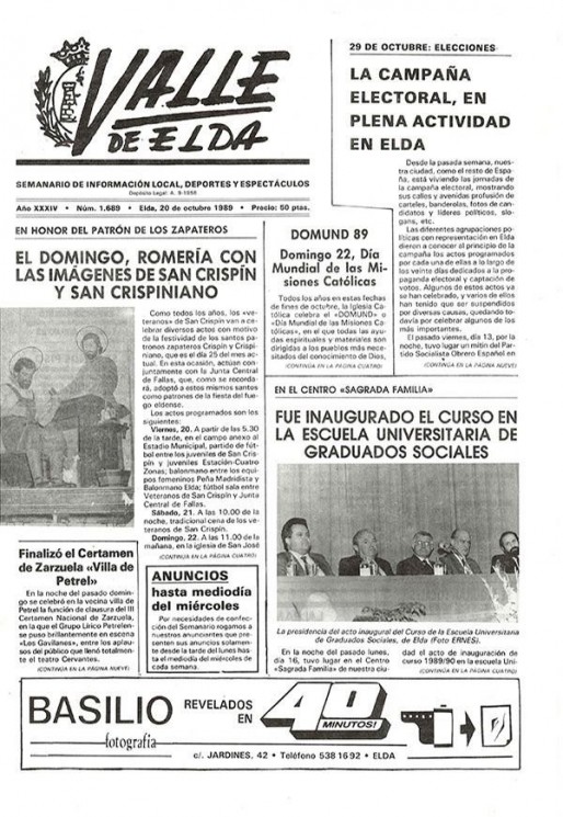 N&uacute;mero 1.689<span>20 de octubre de 1989</span>