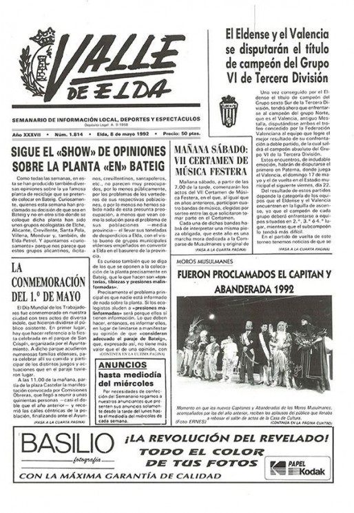 N&uacute;mero 1.814<span>8 de mayo de 1992</span>
