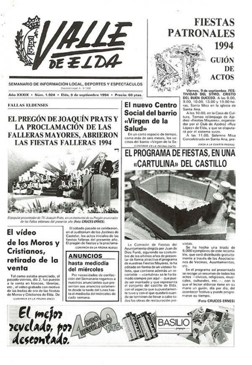 N&uacute;mero 1.924<span>9 de septiembre de 1994</span>